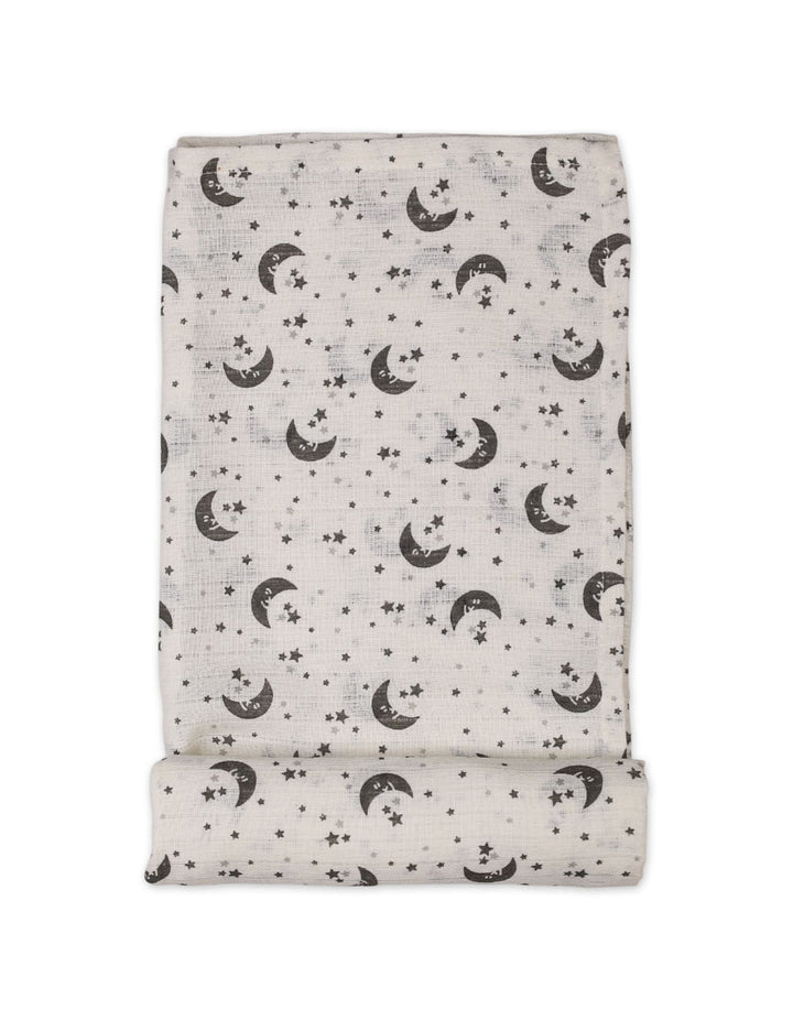 Muslin Sheets Pack of 2 Bambies Moon and Stars Print at Zubaidas Pakistan