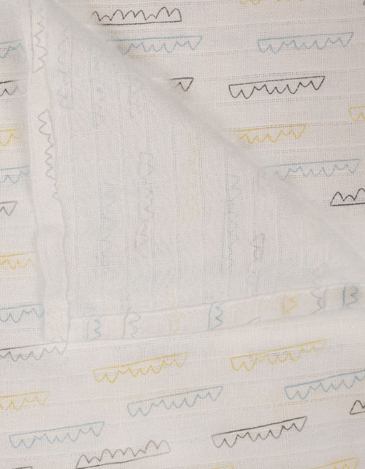 Muslin Sheets Pack of 2 Bambies Moon and Stars Print at Zubaidas Babyshop Pakistan
