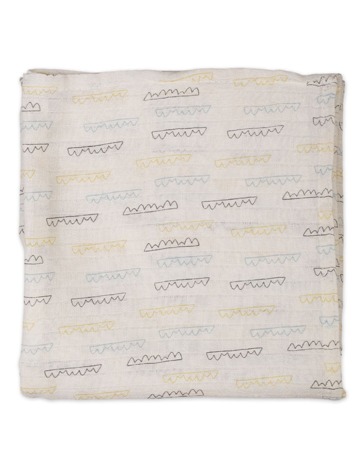 Muslin Sheets Pack of 2 Bambies Moon and Stars Print at Zubaidas Little Darling Pakistan