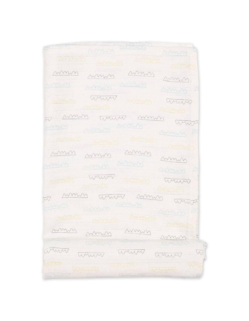 Muslin Sheets Pack of 2 Bambies Waves White at Zubaidas Pakistan