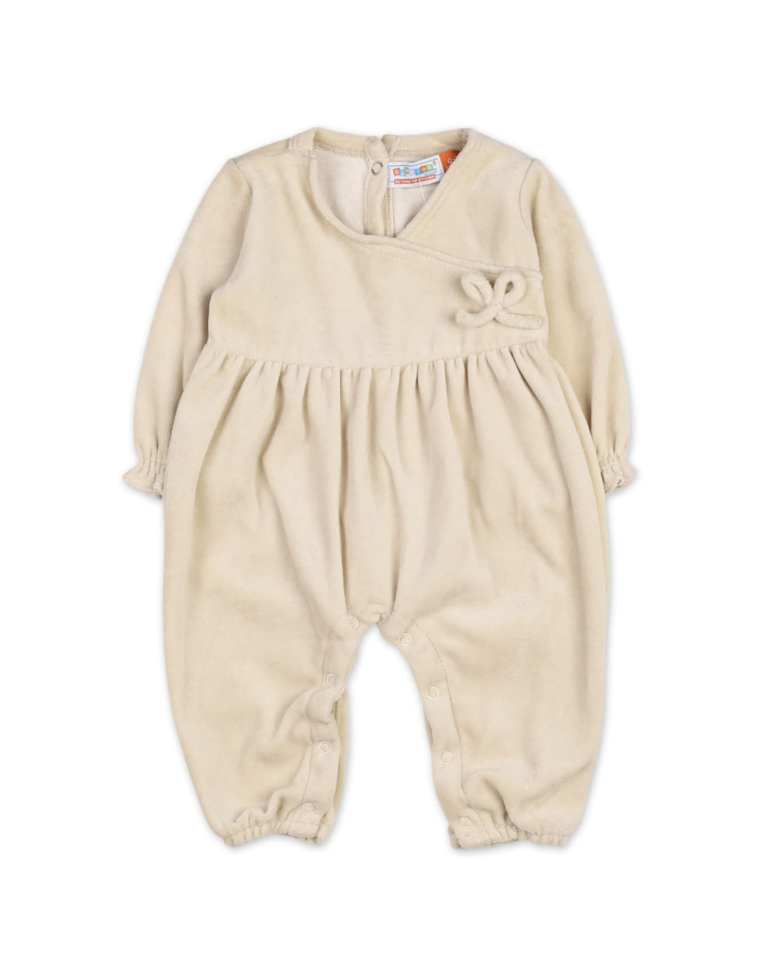 Newborn 2 Pieces Winter Romper Set with Headband Bambies Beige at Zubaidas Pakistan