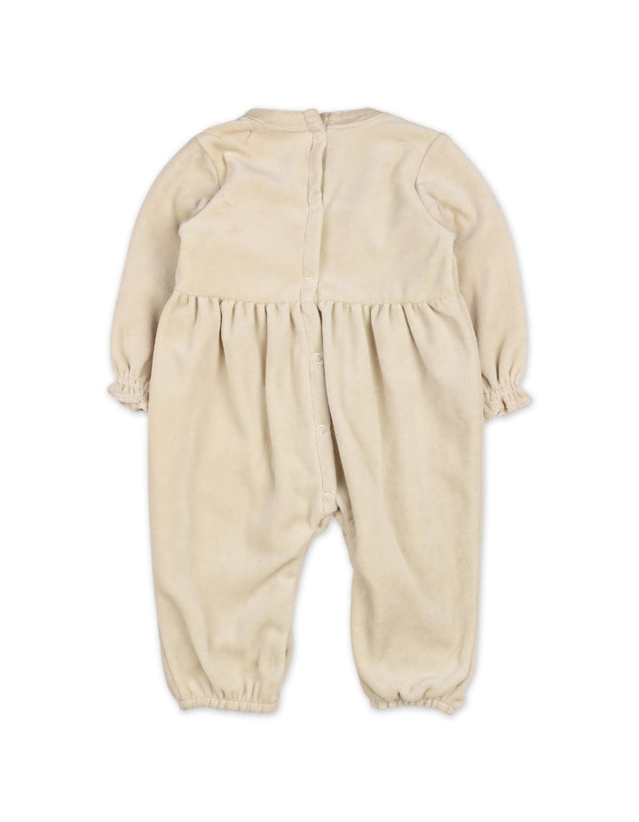 Newborn 2 Pieces Winter Romper Set with Headband Bambies Beige at Zubaidas Best Online Baby Store in Pakistan
