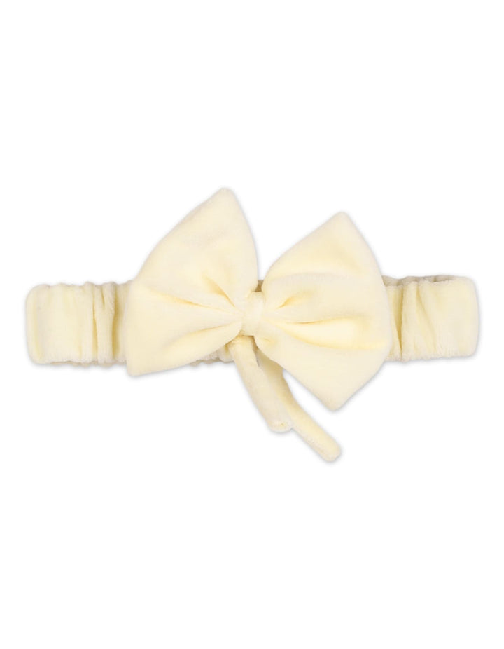 Newborn 2 Pieces Winter Rompers Set with Headband Bambies Yellow at Zubaidas Official Pakistan