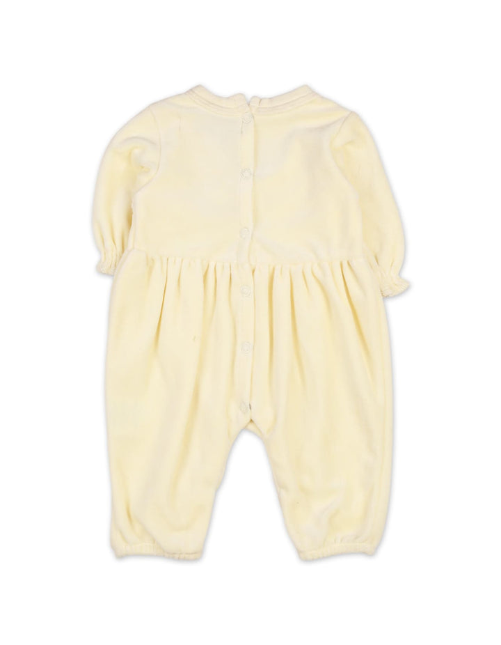 Newborn 2 Pieces Winter Rompers Set with Headband Bambies Yellow at Zubaidas Best Online Baby Store in Pakistan