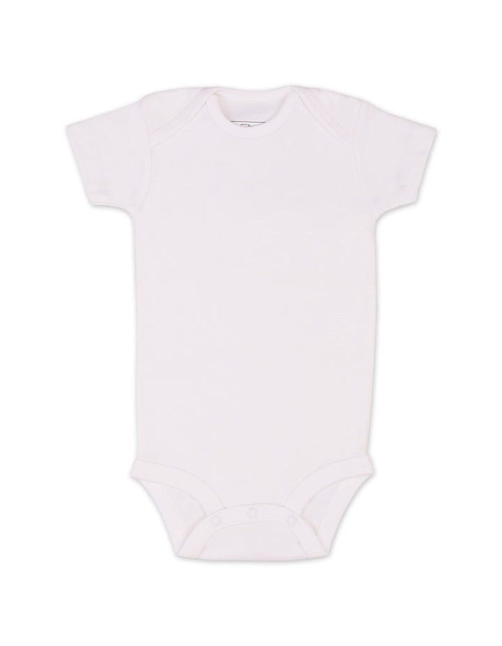 Newborn 3 Pieces Bodysuits Bambies Short Sleeves White at Zubaidas Online Pakistan