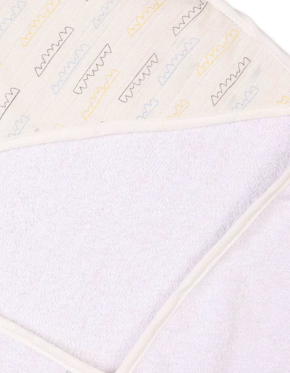 Newborn Baby Bath Towels Bambies Crown Hood White at Zubaidas Pakistan