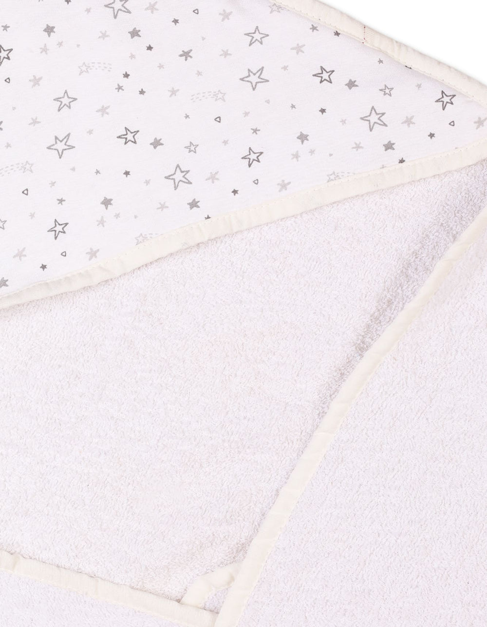 Newborn Baby Bath Towels Bambies Hooded Star Cream at Zubaidas Pakistan