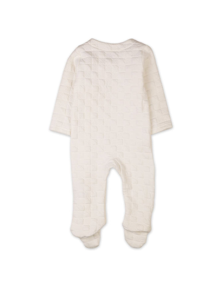 Newborn Baby Boys and Baby Girls Sleepsuits Bambies Quilted Off White at Zubaidas Pakistan