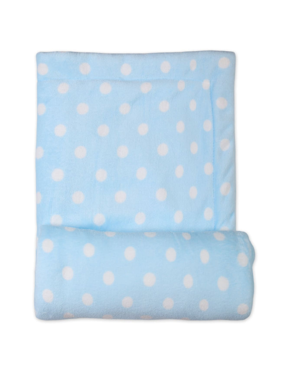 Newborn Baby Boys Blankets Bambies Polka Dots Light Blue at Zubaidas Pakistan