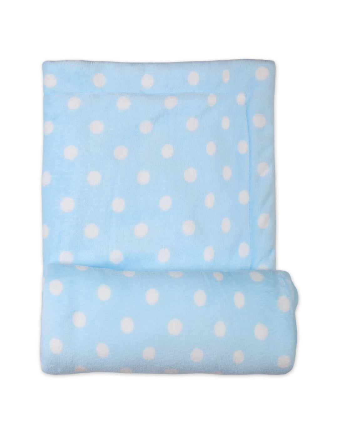 Newborn Baby Boys Blankets Bambies Polka Dots Light Blue at Zubaidas Pakistan