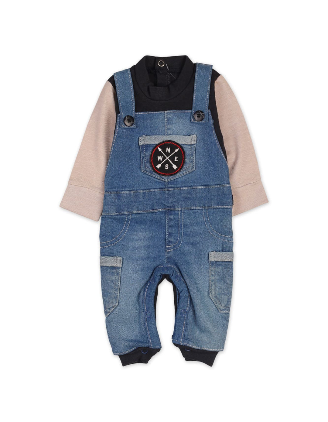 Newborn Baby Boys Denim Rompers Suits Bambies Blue at Zubaidas