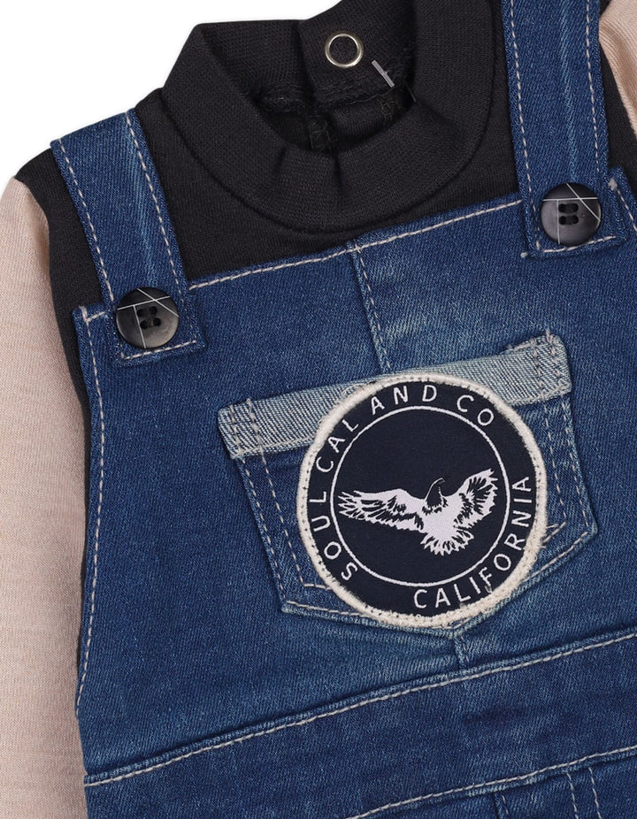 Newborn Baby Boys Rompers Bambies Denim Blue at Zubaidas Pakistan