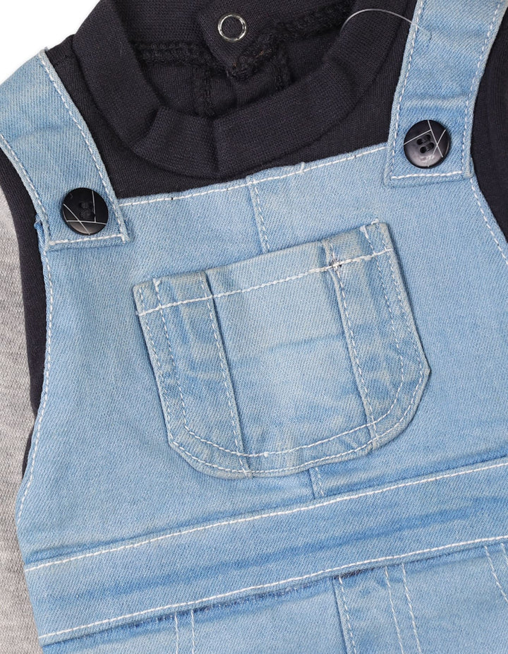 Newborn Baby Boys Rompers Denim Bambies Light Blue at Zubaidas Pakistan