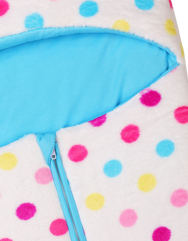 Newborn Baby Carry Nest Bambies Polka Dot Print Sky Blue at Zubaidas Pakistan