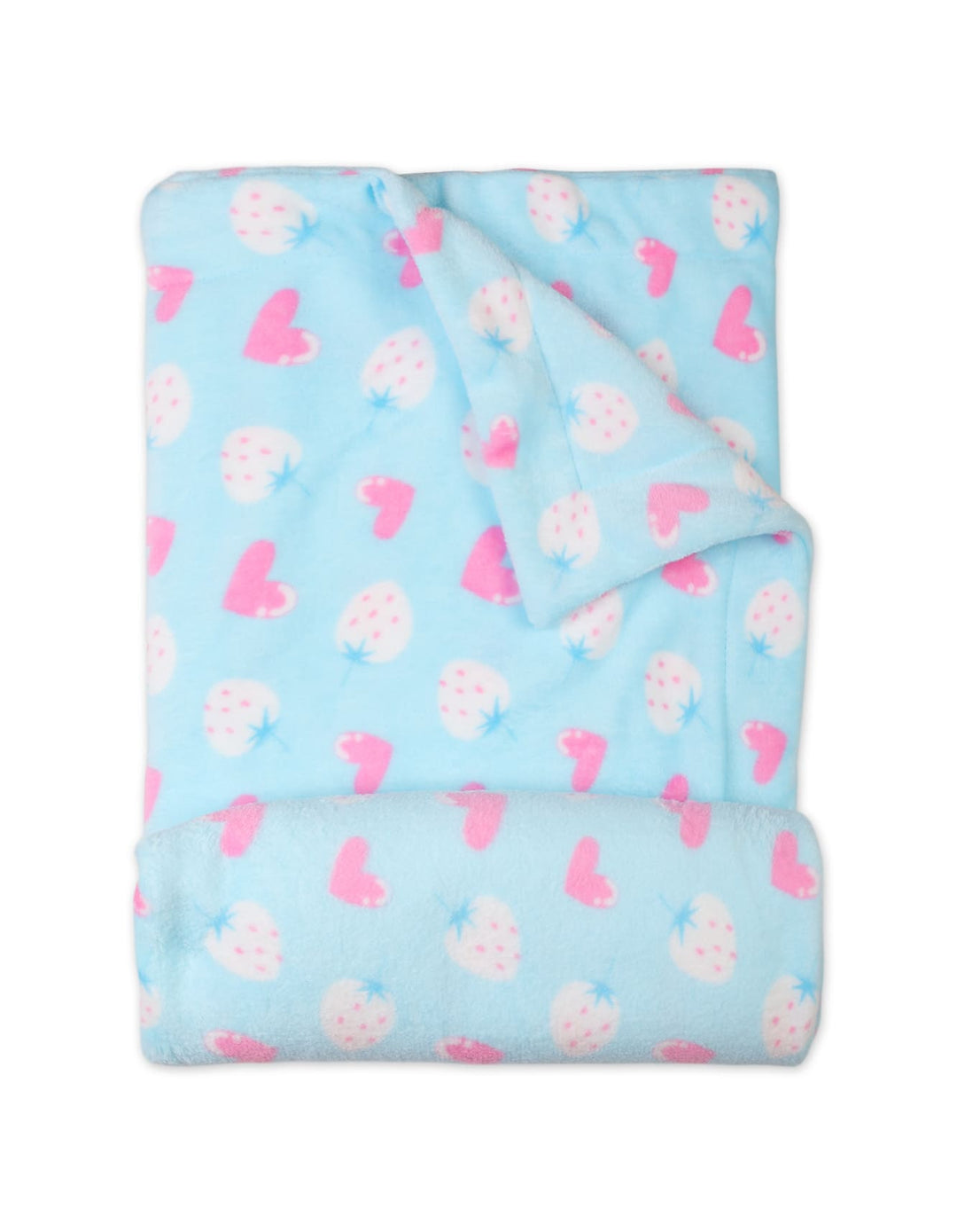 Newborn Baby Fleece Blankets Bambies Strawberry and Heart at Zubaidas Pakistan