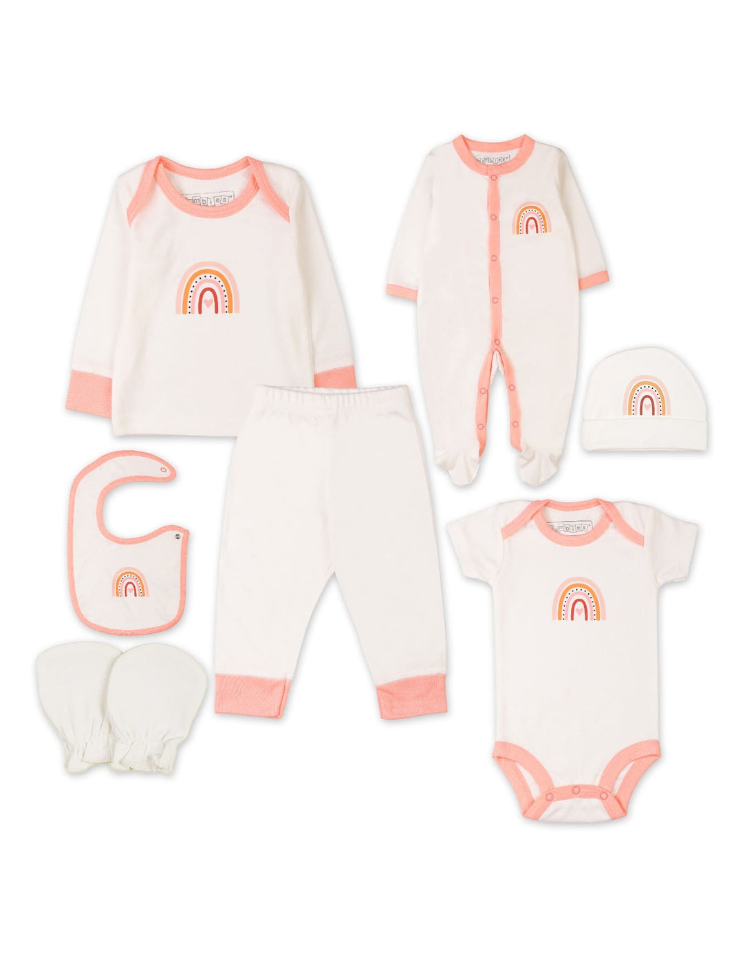 newborn baby girl rainbow gift set bambies at Zubaidas