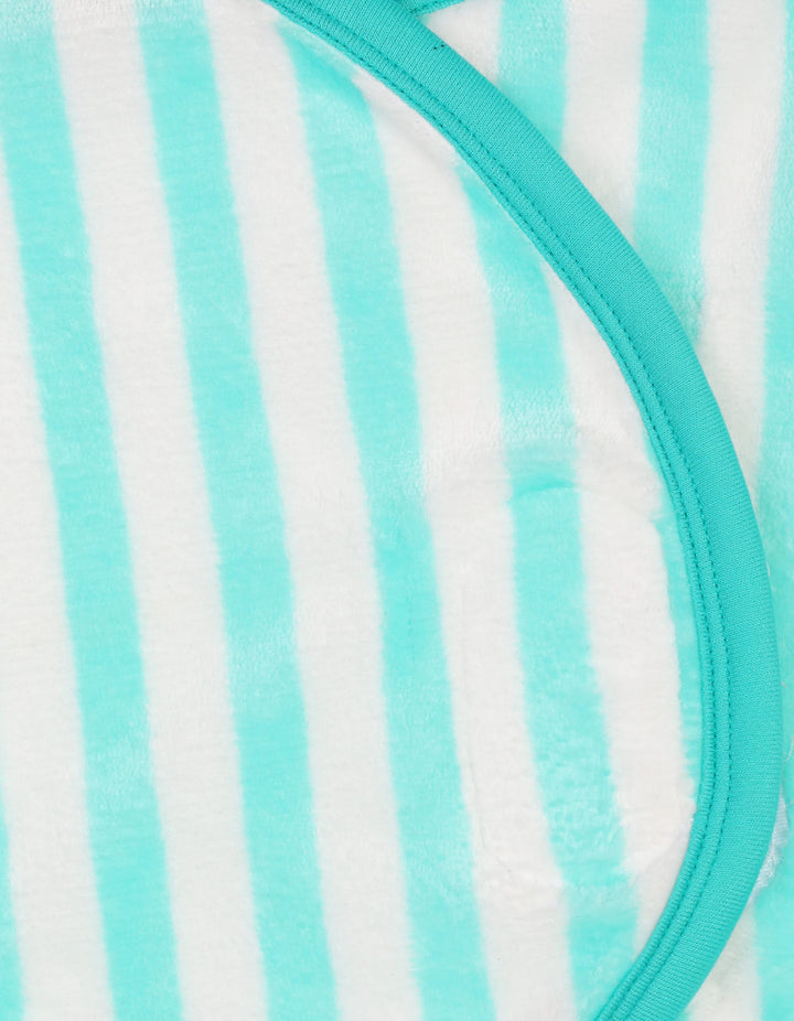 Newborn Baby Girls Blanket Wraps Bambies Striped Mint Green at Zubaidas Official