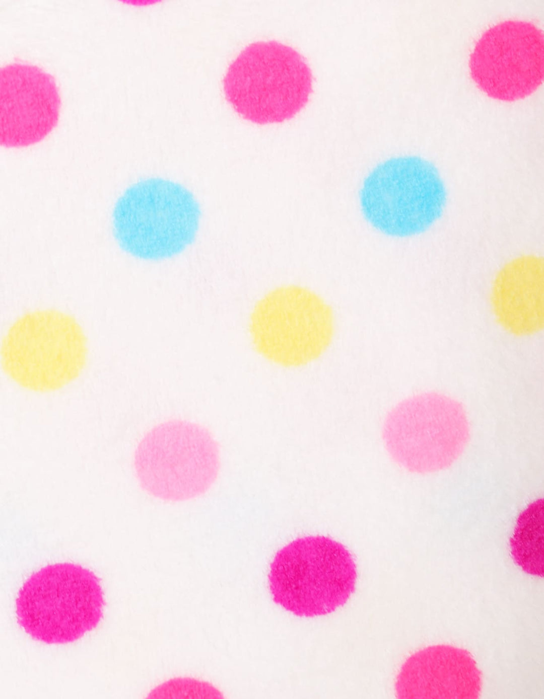 Newborn Baby Girls Plush Blankets Bambies Polka Dots White at Zubaidas Official Pakistan