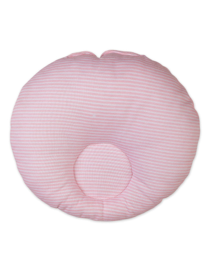 Newborn Baby Girls Round Pillows Bambies Striped Pink Floral Theme at Zubaidas
