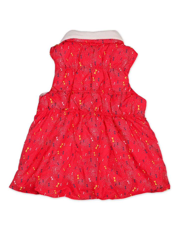 Newborn baby Girls Padded Jackets Bambies Sleeveless Red at Zubaidas Official Pakistan