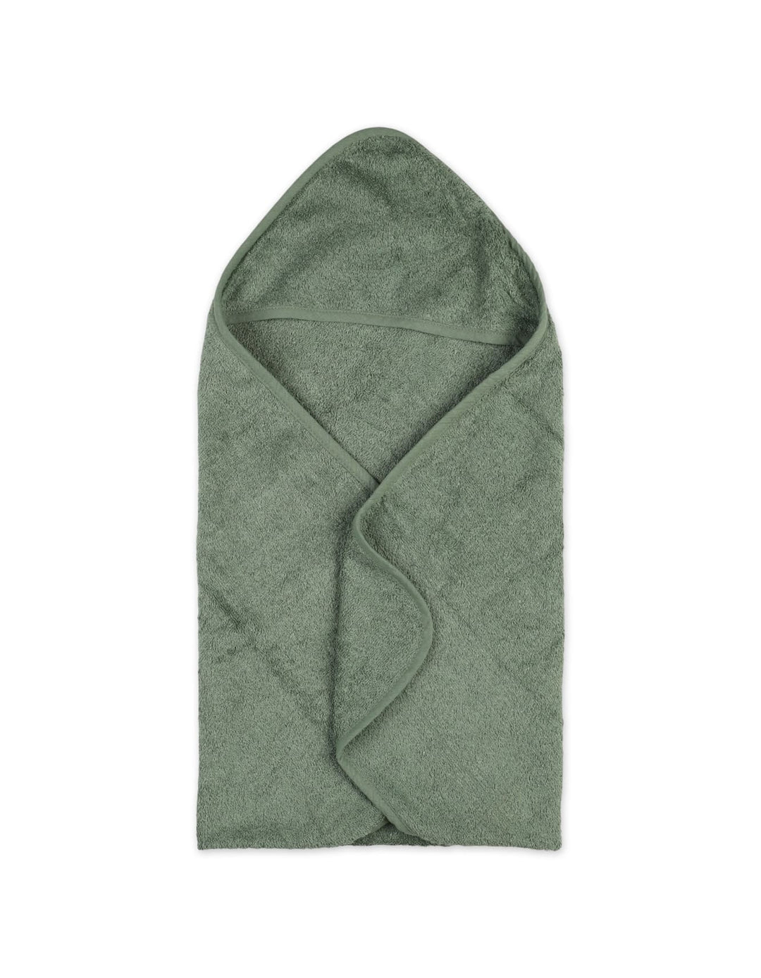 Newborn Baby Hooded Bath Towel Olive Green Bambies at Zubaidas