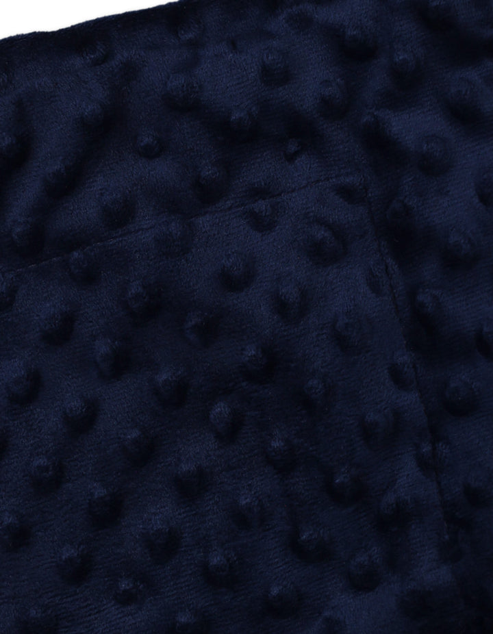 Newborn Baby Soft Dotted Blankets Bambies Navy Blue at Zubaidas Official