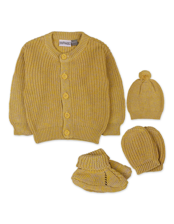 Newborn Baby Winter Gift Sets Bambies Mustard at Zubaidas