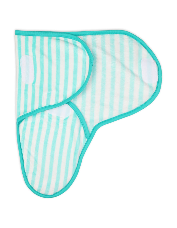Newborn Baby Wrapping Sheets Bambies Striped Mint Green at Zubaidas