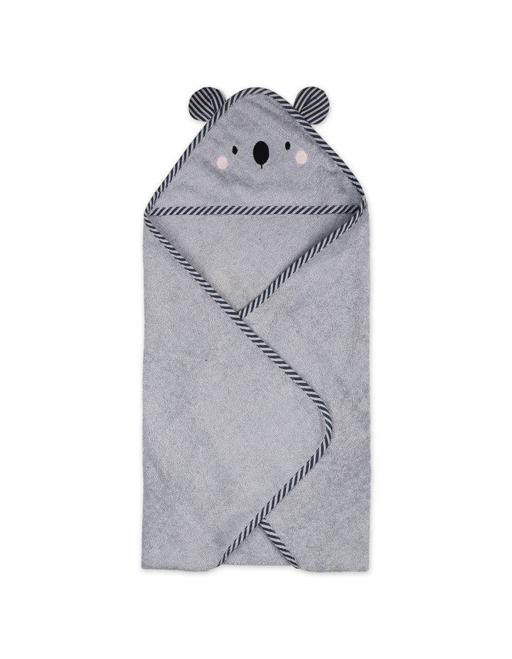 Newborn Bath Towel Hooded Bambies Koala Grey at Zubaidas