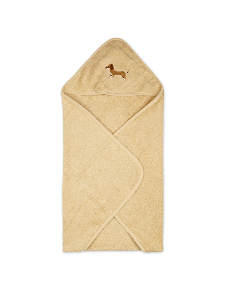 Newborn Bath Towel Hooded Bambies Puppy Beige at Zubaidas