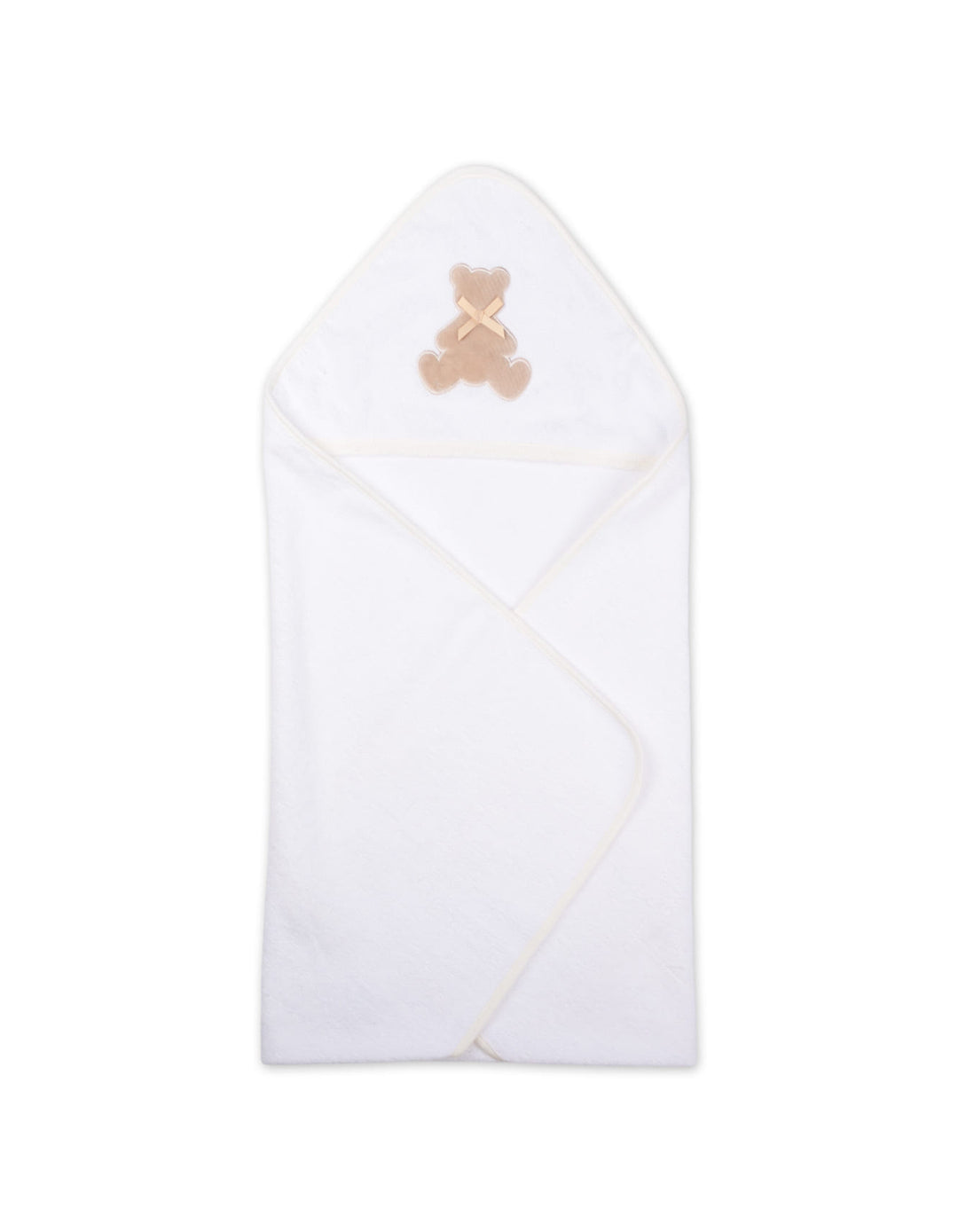 Newborn Bath Towel Set Bear White and Beige at Zubaidas Official Pakistan