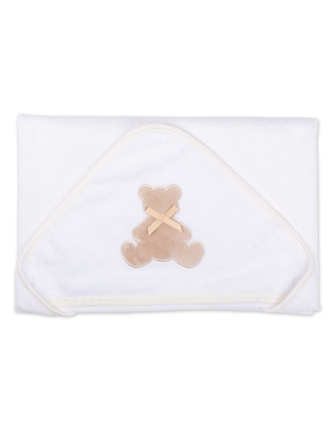 Newborn Bath Towel Set Bear White and Beige at Zubaidas Best Online Baby and Kids Store in Pakistan