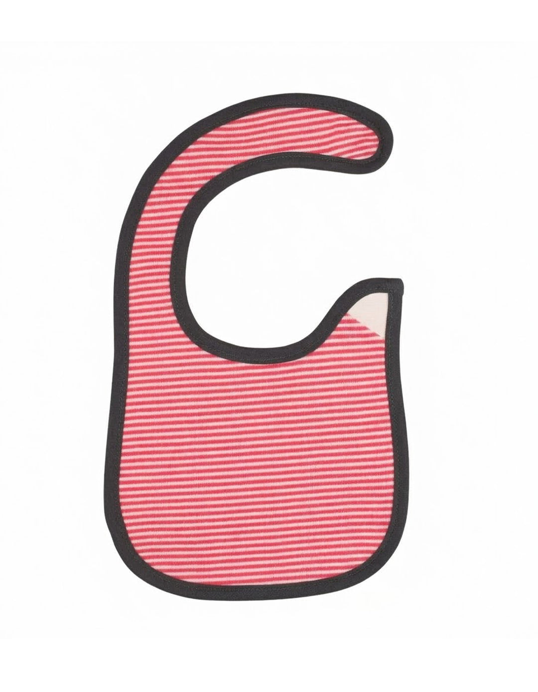 Newborn Bib Striped Red and White at Zubaidas