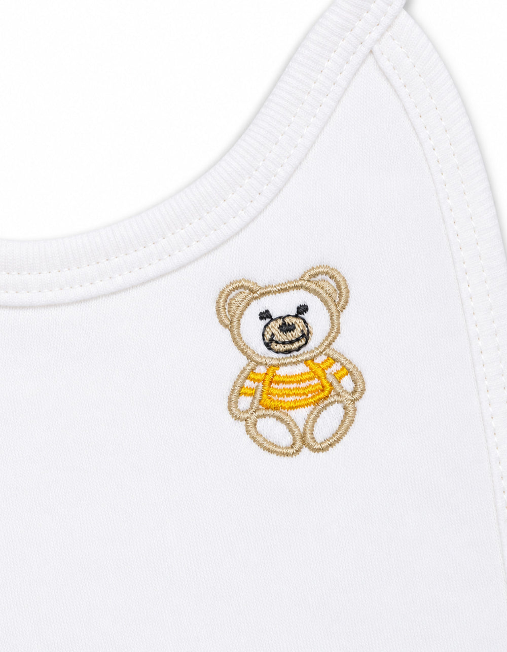 Newborn Bib Teddy Bear White at Zubaidas Official Pakistan