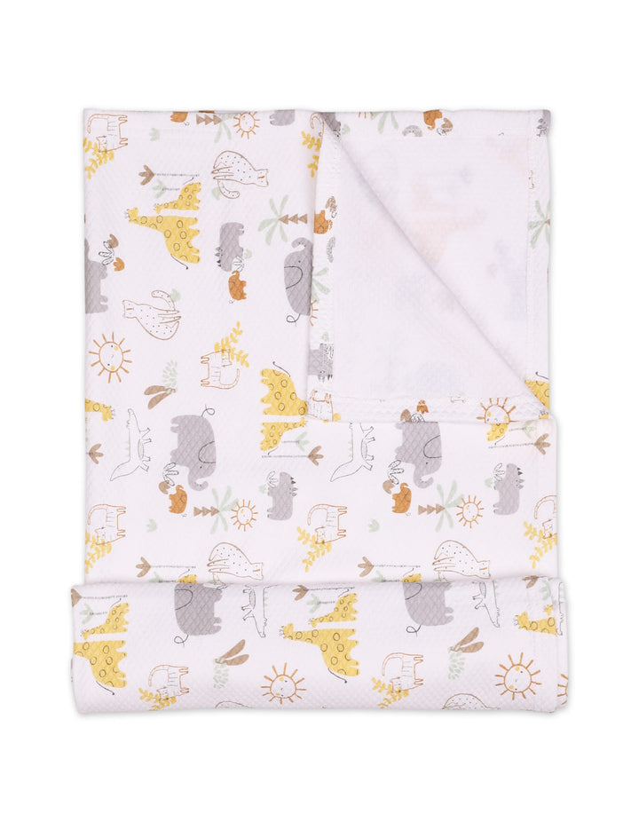 Newborn Blanket and Head Shaper Pillow Safari at Zubaidas Online Pakistan