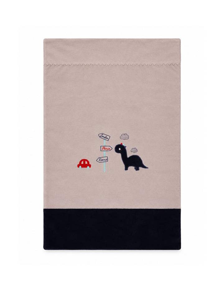 Newborn Blanket Dino Grey and Black at Zubaidas