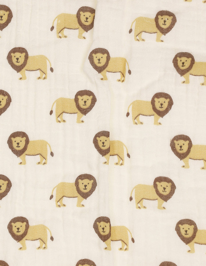 Newborn Blanket Lion White and Brown at Zubaidas Official Pakistan