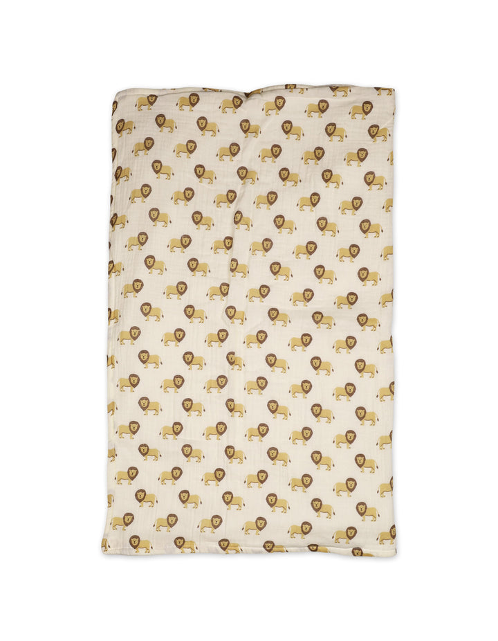 Newborn Blanket Lion White and Brown at Zubaidas Online Pakistan