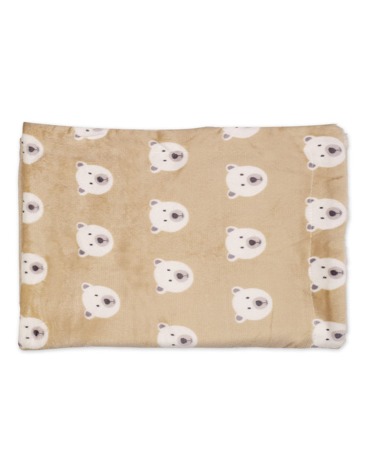 Newborn Blanket Sherpa Fleece Polar Bear Beige at Zubaidas Online Pakistan