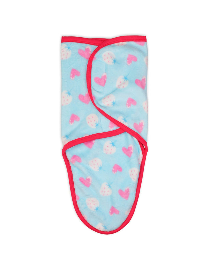 Newborn blanket wraps Bambies Heart Light Blue at Zubaidas Pakistan