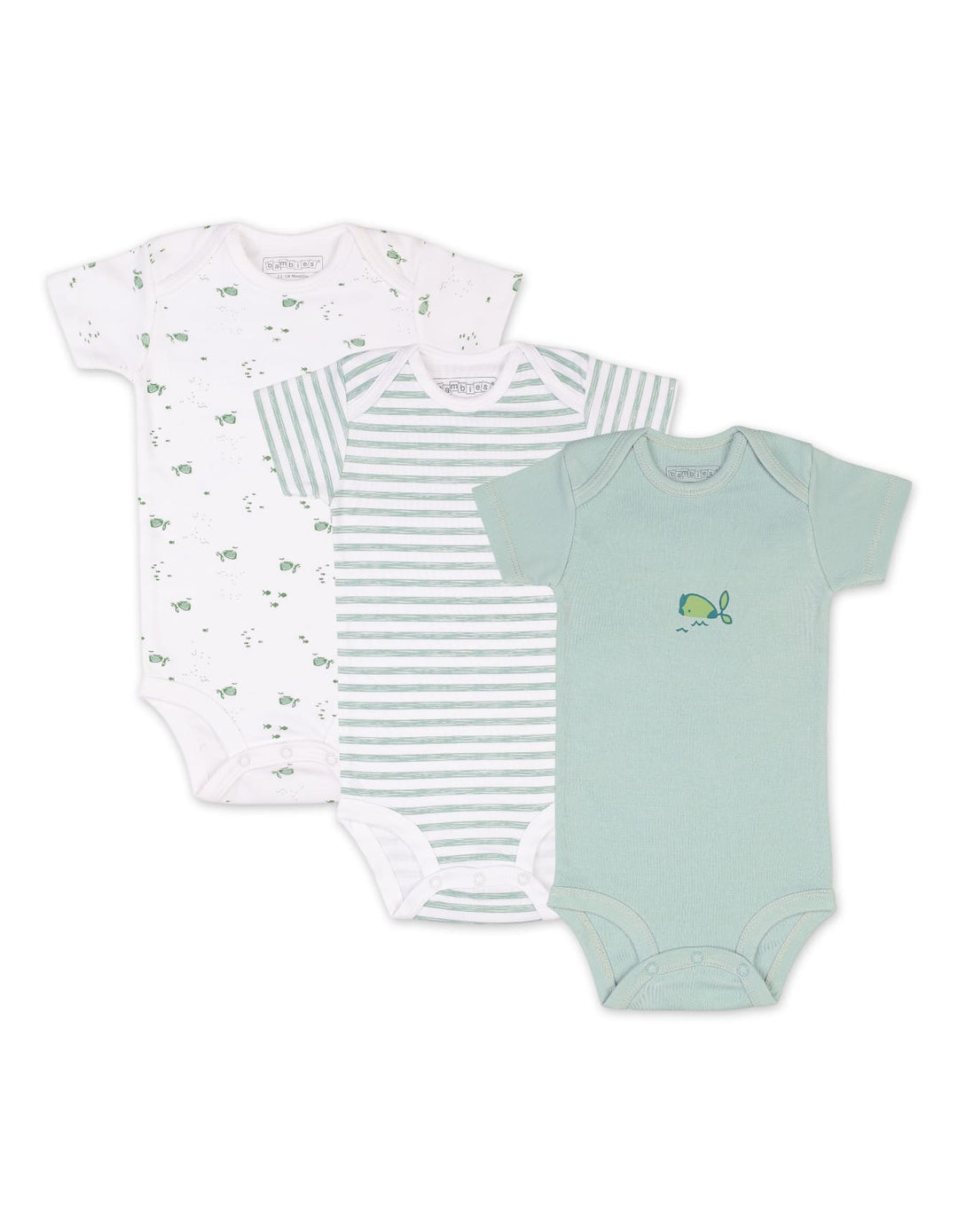 Newborn Bodysuit Pack of 3 Bambies Marine at Zubaidas