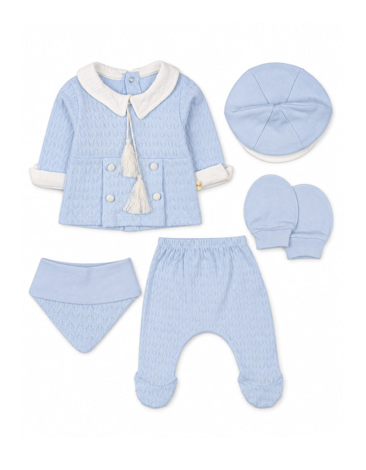 Newborn Boy 5 Pcs Gift Set Light Blue at Zubaidas