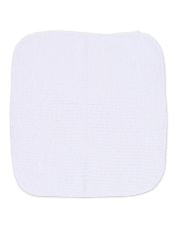 Newborn Boy Bath Towel and Washcloth Set Dino White and Blue at Zubaidas Most Trusted Baby Store in Pakistan
