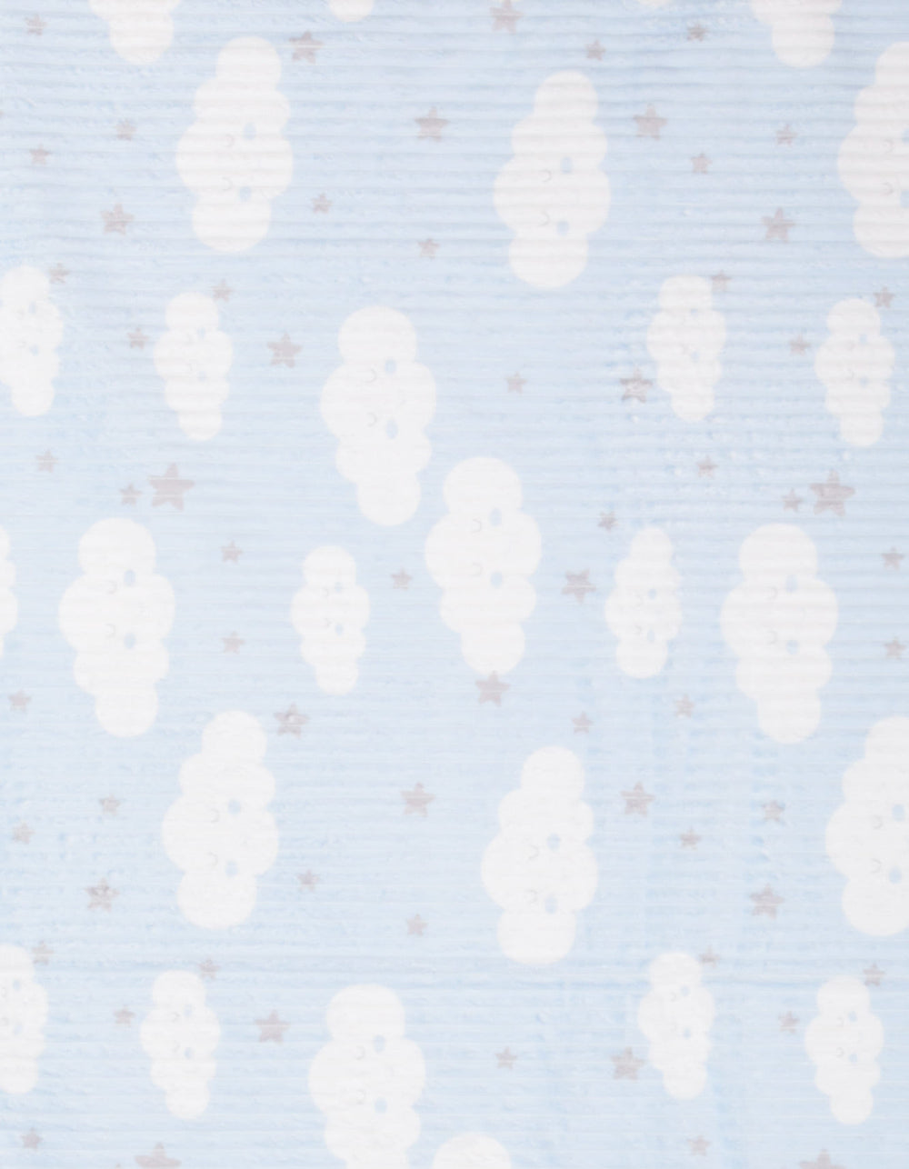 Newborn Boy Blanket Clouds and Stars Light Blue at Zubaidas Official Pakistan