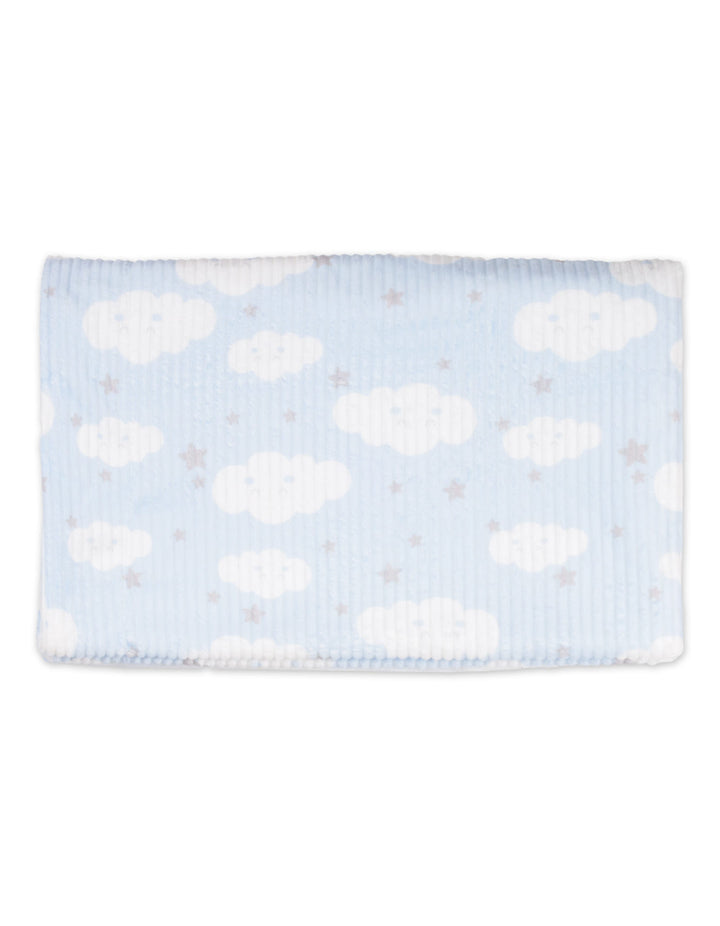 Newborn Boy Blanket Clouds and Stars Light Blue at Zubaidas Best Online Baby and KIds Store in Pakistan