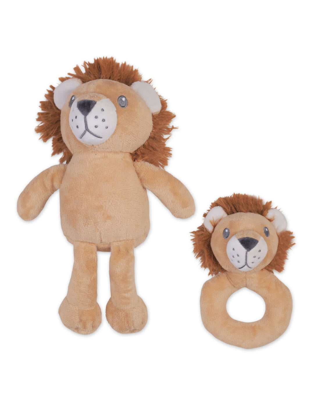 Newborn Boy Blanket Plush Rattle Toy Lion at Zubaidas
