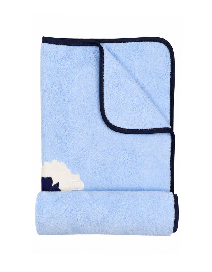 Newborn Boy Blanket Sheep Light Blue and Navy Blue at Zubaidas Online Pakistan