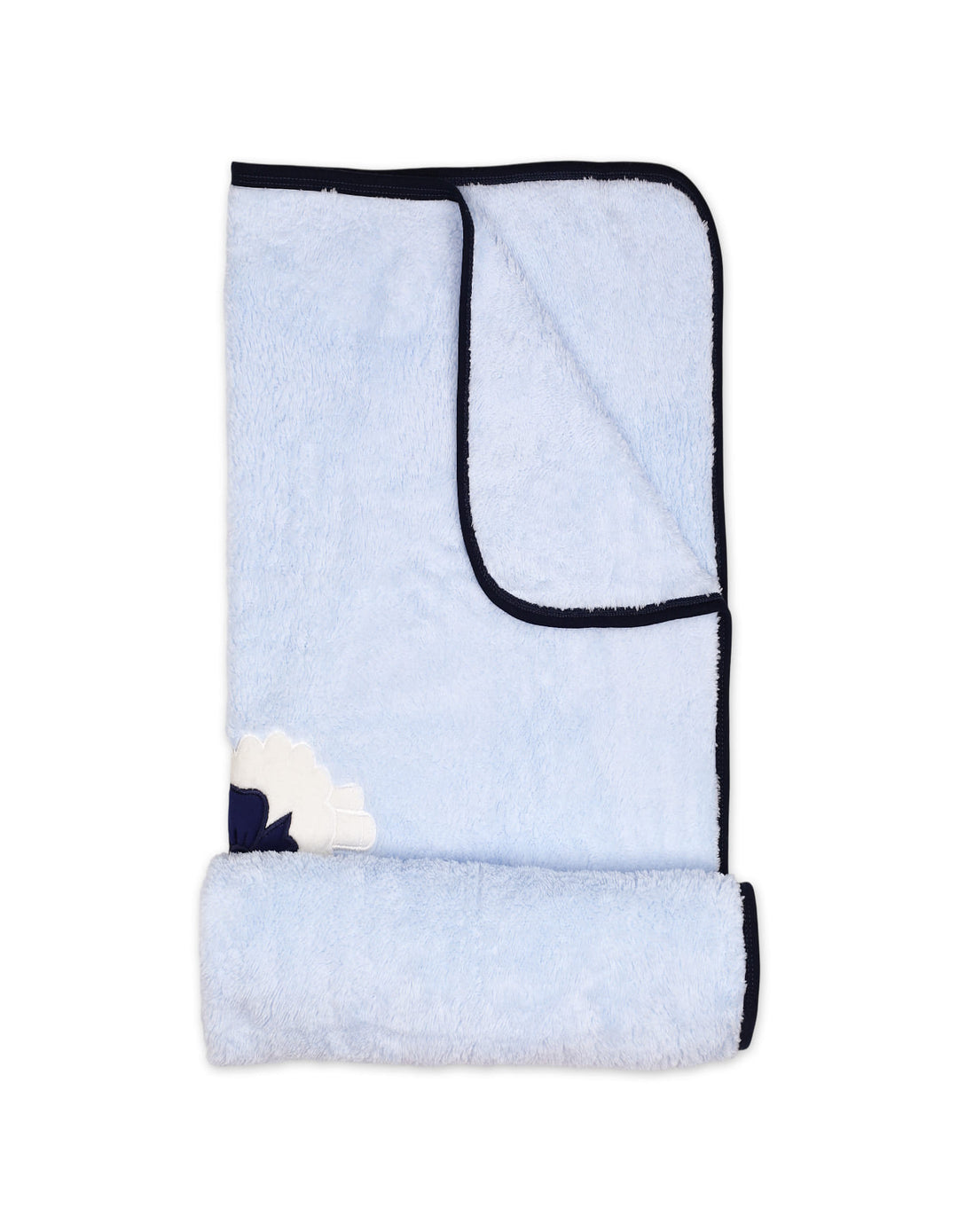 Newborn Boy Blanket Sheep Light Blue and Navy Blue at Zubaidas Online Pakistan