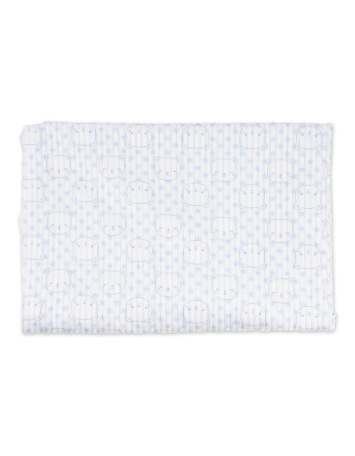 Newborn Boy Blanket with Soft Toy Bear Light Blue at Zubaidas Best Online Baby and Kids Store in Pakistan