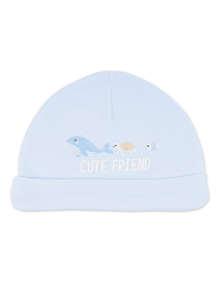 Newborn Boy Cap Pack of 3 Cute Friends at Zubaidas Best Online Baby and Kids Store in Pakistan